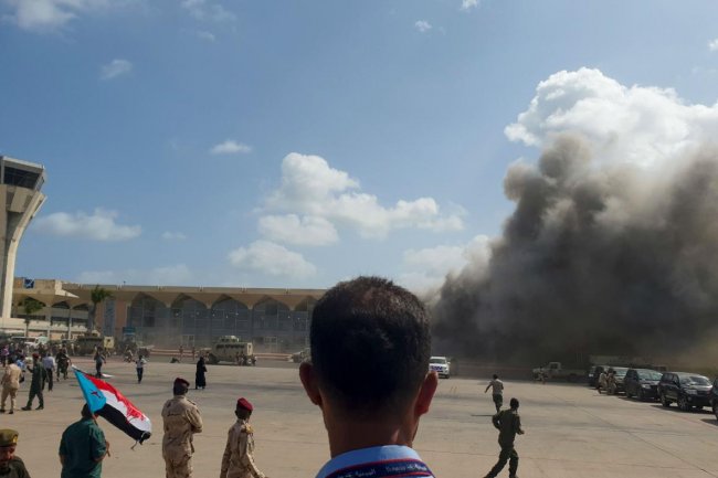 Blast, Gunfire At Aden Airport After Plane Carrying New Yemen Government Lands